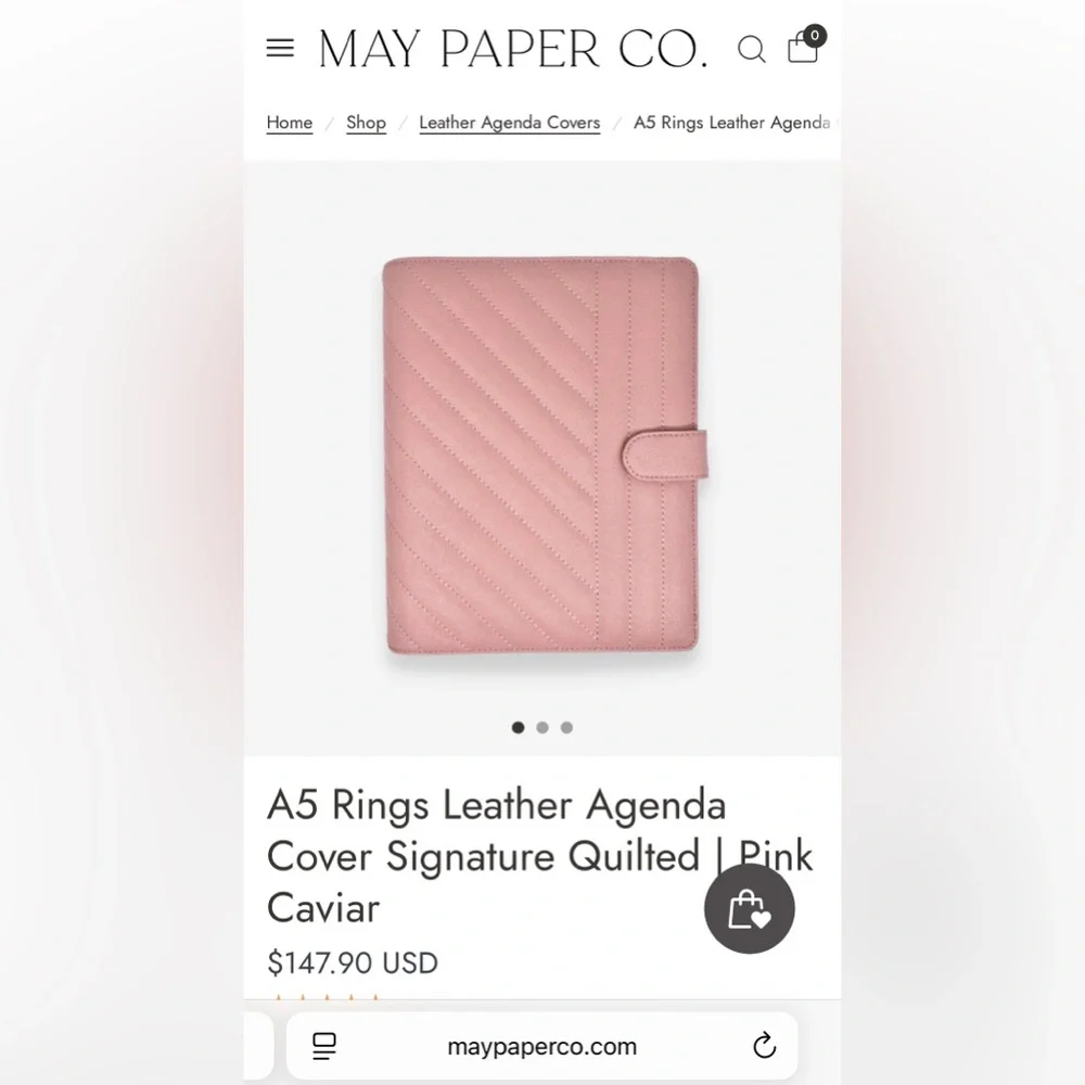 Mini Hp Leather Agenda Cover